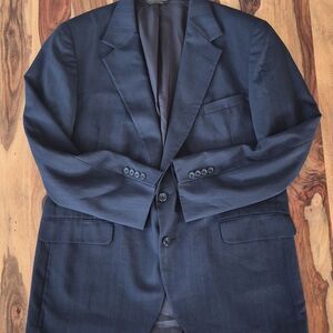 Vtg. Deansgate  Wool Pinstripe, Two Blazer 48L